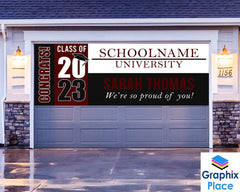 2023 Congrats Graduation Banner | Personalized Graduation Banner | Class of 2023 Graduation Banner | Graduation Party Backdrop GraphixPlace