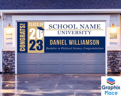 Class of 2023 Graduation Banners | College Banner Graduation | Personalized Sign | University Banner | Graduation Party Vinyl Outdoor GraphixPlace