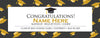 Image of Congrats Graduation Banner, Personalized Graduation Banner, Class of 2023 Graduation Banner, Graduation Signs, Graduation Party GraphixPlace
