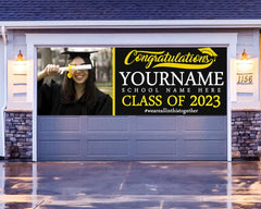 Congrats Graduation Banner, Personalized Graduation Banner, Class of 2023 Graduation Banner, Graduation Signs, Graduation Party GraphixPlace
