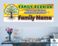 Family Reunion Banner  | Personalized Family Name Banner | Family Reunion Banner and Signs | Family Reunion Signs Party Decoration GraphixPlace