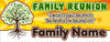 Image of Family Reunion Banner  | Personalized Family Name Banner | Family Reunion Banner and Signs | Family Reunion Signs Party Decoration GraphixPlace