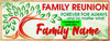 Image of Family Reunion Banner  | Personalized Family Name Banner | Family Reunion Banner and Signs | Family Reunion Signs Party Decoration GraphixPlace