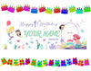 Image of Mermaid Banner 1st Birthday Banner - Personalized Banner | Mermaid Party Decor | Mermaid Theme | Under the Sea Banner | Custom Photo Banner GraphixPlace