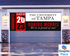 Personalize Graduation Banner |  Class of 2023 Graduation Banner | Custom Senior Banner | College Graduation Banner | Graduation Decoration GraphixPlace