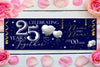 Image of Wedding Anniversary Banner Custom Name 25th Wedding Anniversary Silver Wedding Anniversary Personalized Sign Anniversary Party Decor GraphixPlace