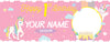 Image of 1st Happy Birthday Unicorn Banner, Unicorn Theme Personalized banner, Custom Name Birthday Banner, Birthday Backdrop Party Decoration GraphixPlace