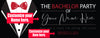 Image of Bachelor Party banner Photo backdrop Buy me a shot I'm tying the knot Strippers design decoration ideas 18" x  4' GraphixPlace