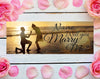 Image of Will You Marry Me Banner Personalized Text Marriage Proposal GraphixPlace
