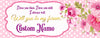 Image of Will You Marry Me Engagement Banner Personalized Text Marriage Proposal Vinyl Banner Flower 18"x4' GraphixPlace