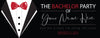 Image of Bachelor knot party banner Photo backdrop Buy me a shot I'm tying the knot Strippers design decoration ideas 3' x 8' GraphixPlace