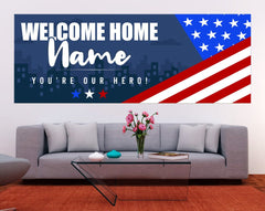 Welcome Home Military Navy Custom Banner Military Homecoming Sign Welcome Home Banner Welcome Back Sign Welcome Home Vinyl Sign GraphixPlace