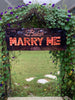 Image of Will You Marry Me Banner Personalized Text Marriage Proposal Vinyl Banner 30" x 6' GraphixPlace