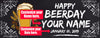 Image of Beer Birthday Banner, Personalized Custom banner, Adult Happy Birthday Banner Backdrop, Beer Birthday Sign Poster Ideas decor, 30" x 6' GraphixPlace