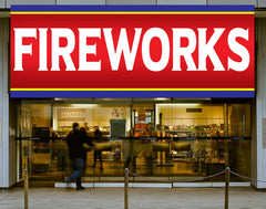 Fireworks Banner Fireworks Sign Vinyl Banner, Fire Works Advertising Banner Retail Shop Sign, Stand Firework Store Business Signs 7 Sizes GraphixPlace