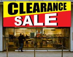 Clearance Sale Banner Advertising For Retail Item Shop Banner 7 Sizes GraphixPlace