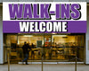 Image of Walk ins welcome sign Advertising Vinyl Store Sign, Store Banner, Business Shop Welcome Sign, Window Door Sign, Store Front Sign, 7 Sizes GraphixPlace