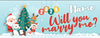 Image of Christmas Personalized Marry Me Proposal Banner GraphixPlace