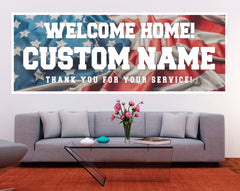 Welcome Home Homecoming Banner Custom Banner Welcome Home U.S. Navy United States Military Vinyl Banner Welcome Home Military Sign GraphixPlace