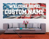 Image of Welcome Home  Militay Banner Custom Banner Welcome Home U.S. Navy United States Homecoming Vinyl Banner Welcome Home Military Sign GraphixPlace