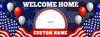 Image of Welcome Home Military Banner | Personalized Banner | Military Homecoming Sign | Welcome Home Vinyl Sign | Homecoming Banner Military Banner GraphixPlace