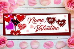 Personalized Be My Happy Valentine Party Decoration Banner GraphixPlace