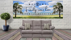Family Reunion Vinyl Banner Welcome Banner Family Event Family Tree Sign Decor Personalized Name Custom Reunion Party Photo Backdrop GraphixPlace