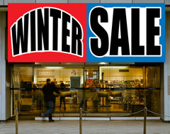 Winter Sale Banner Advertising Vinyl Store Sign Outdoor Banner 7 Sizes GraphixPlace