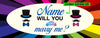 Image of Will You Marry Me Banner, Mr and Mr Engagement Sign. LGBTQ Marry Me Rainbow Banner, LGBTQ Proposal Engagement Sign, Gay Engagement GraphixPlace