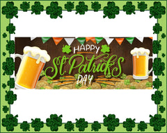 Green Clover St Patrick's Day Beer Party Banner GraphixPlace