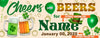 Image of Personalized Name Cheers Beers St Patrick's Day Banner GraphixPlace