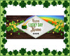 Image of Personalized Happy Luck Day St Patrick's Holiday Banner GraphixPlace