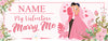 Image of Will You Be My Wife Personalized Marry Me Sign Party Decoration Valentine Banner GraphixPlace