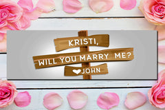 Will You Marry Me Banner, Proposal Banner Marry me Sign, Personalized Will You Marry Me, Engagement Banner Marry me Ideas, Multiple Sizes GraphixPlace