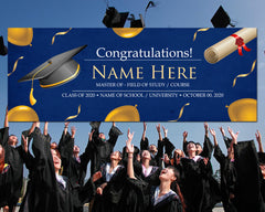 2022 Graduation Banner, Personalized Congrats Name Banner Party Decorations Graduation Vinyl Sign High School College Party Banner 4 Sizes GraphixPlace