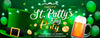 Image of Happy St Patrick's Day Banner With Custom Event Name GraphixPlace