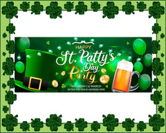 Happy St Patrick's Day Banner With Custom Event Name GraphixPlace