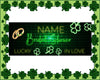 Image of Personalized Name St Patrick's Day Bridal Shower Lucky In Love Banner GraphixPlace