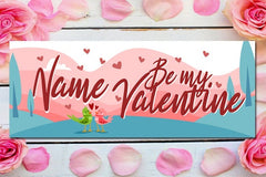 Be my Valentines Personalized Love Banner Backdrop Sign GraphixPlace