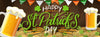 Image of Green Clover St Patrick's Day Beer Party Banner GraphixPlace