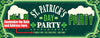 Image of Custom St Patrick's Day Beer Party Banner Décor Sign GraphixPlace