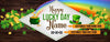 Image of Personalized Happy Luck Day St Patrick's Holiday Banner GraphixPlace