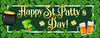 Image of Happy St Patty's Day Patrick's Pot of Golds Banner GraphixPlace