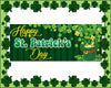 Image of Happy St Patrick's Day Party Banner Décor Sign GraphixPlace