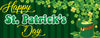 Image of Happy St Patrick's Day Party Banner Décor Sign GraphixPlace