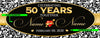Image of 50th Wedding Anniversary Banner Personalized Happy Anniversary Banner Sign Golden Wedding Banner Party Decor Backdrop Parents Anniversary GraphixPlace