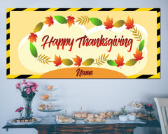 Happy Thanksgiving Quarantined Fall Holiday Banner GraphixPlace
