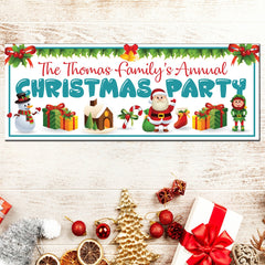 The Thomas Family's Annual Christmas Personalized Name Banner GraphixPlace
