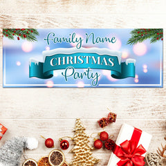 Personalized Holiday Merry Christmas Party Wall Decor Sign Banner Season Greetings GraphixPlace
