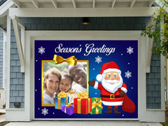 Christmas garage door murals Family Merry Christmas Murals Garage Door Banner GraphixPlace